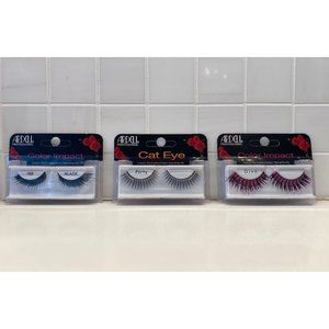 Ardell False Eyelashes 3 Pack Blue, Pink, Black
